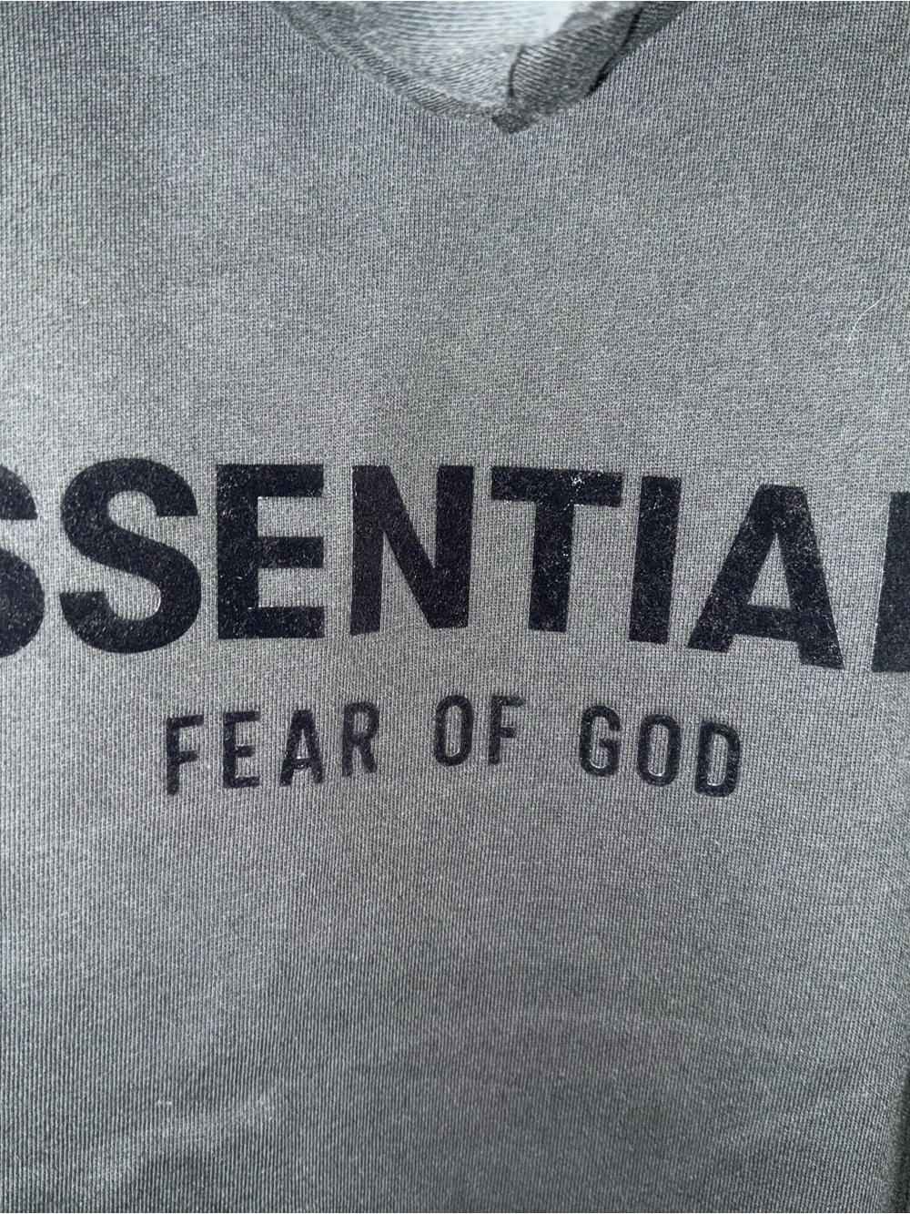 ESSENTIALS Black Pullover Hoodie - Picture 3 of 4